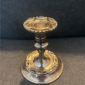 Antique-Style Silver Plated Decorative Candle Holder